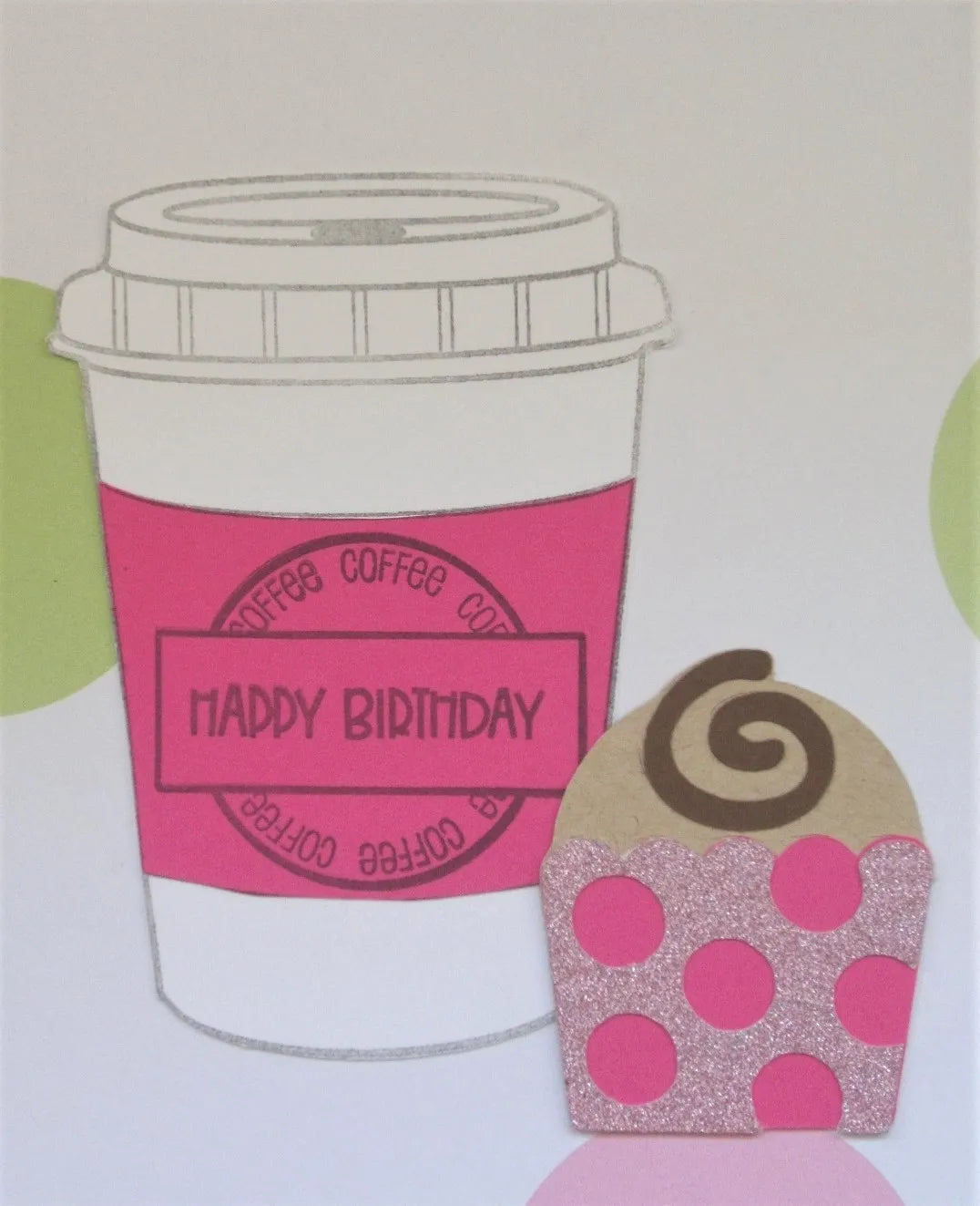 Coffee Cupcake Birthday Card
