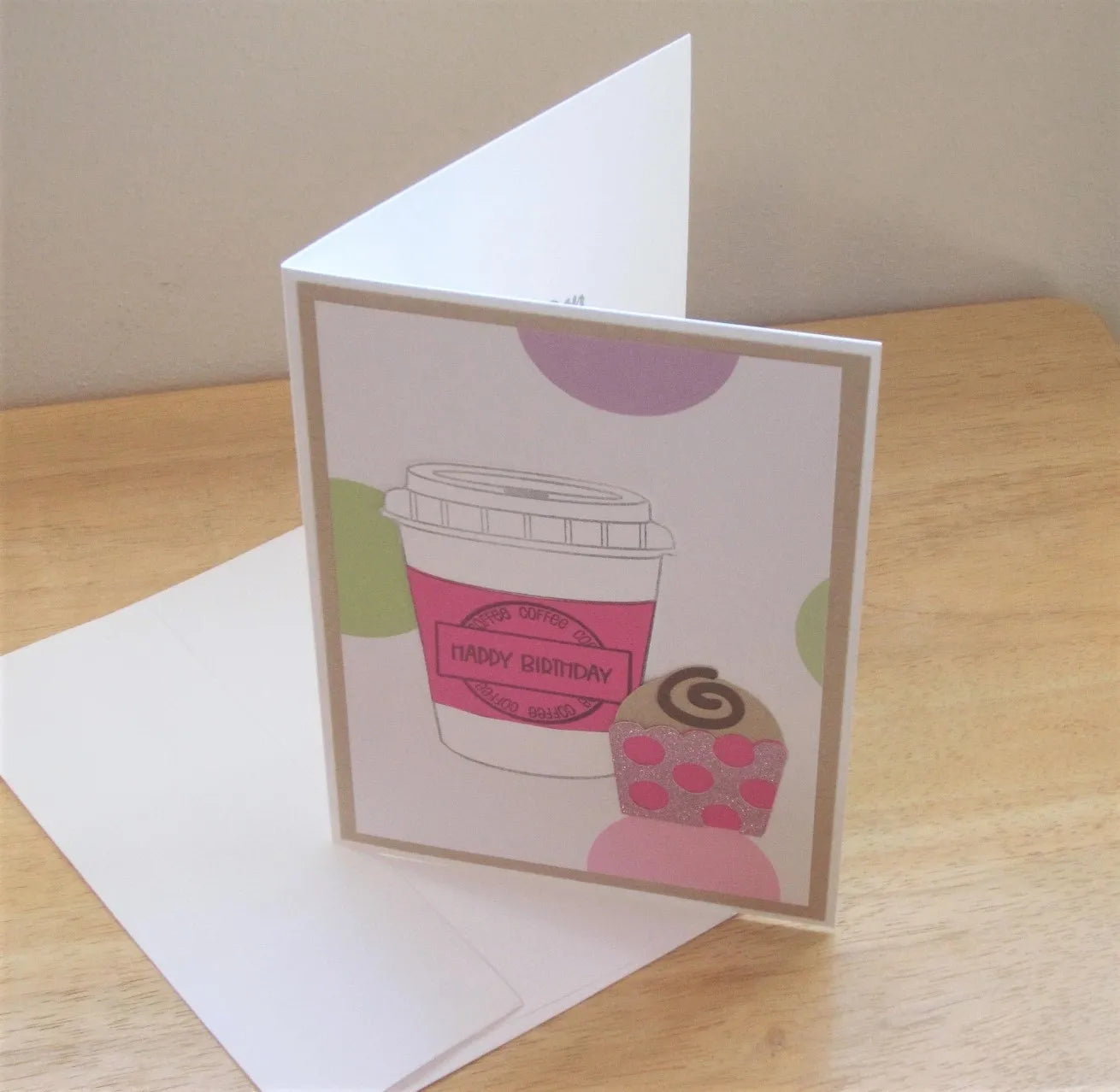 Coffee Cupcake Birthday Card