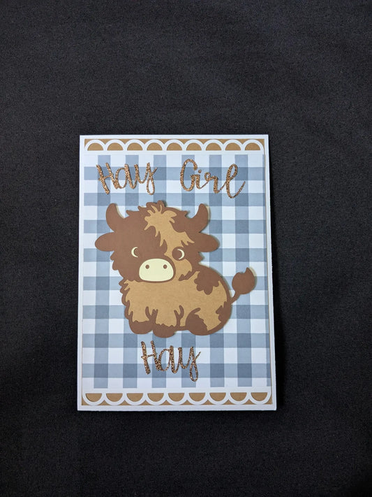 Highland Cow Card