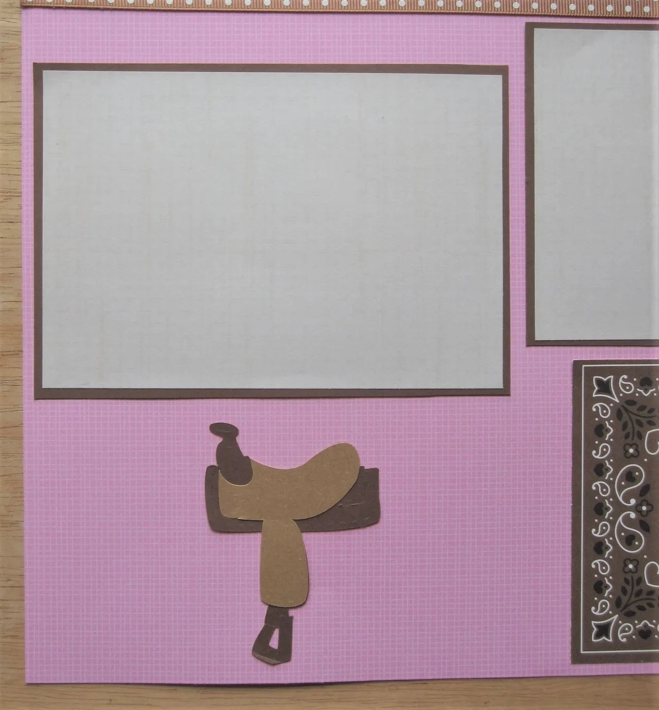 Cowgirl Scrapbook Page