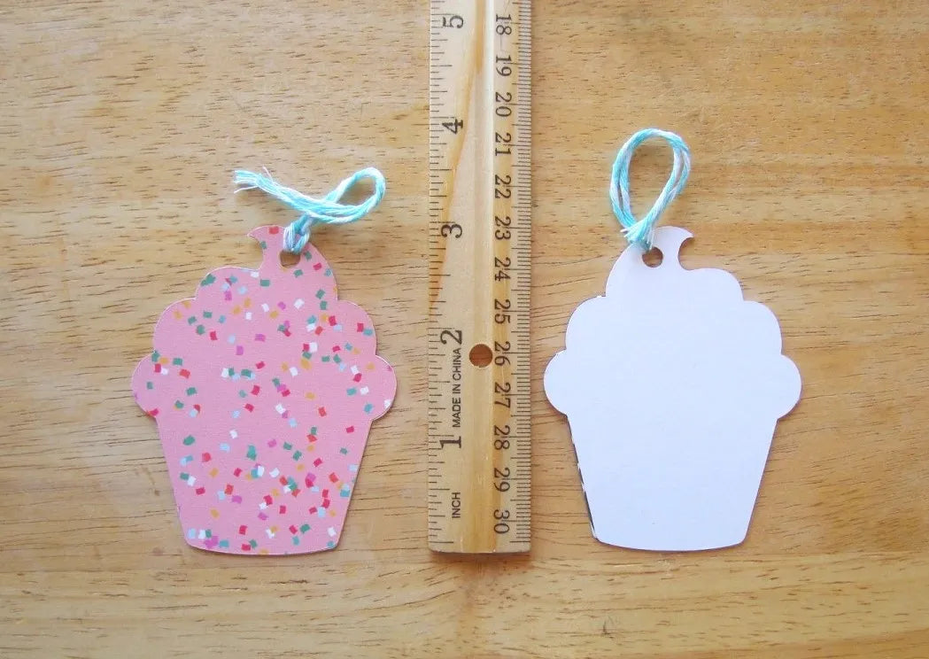 Pink Cupcake Gift Tags (Set of 6)