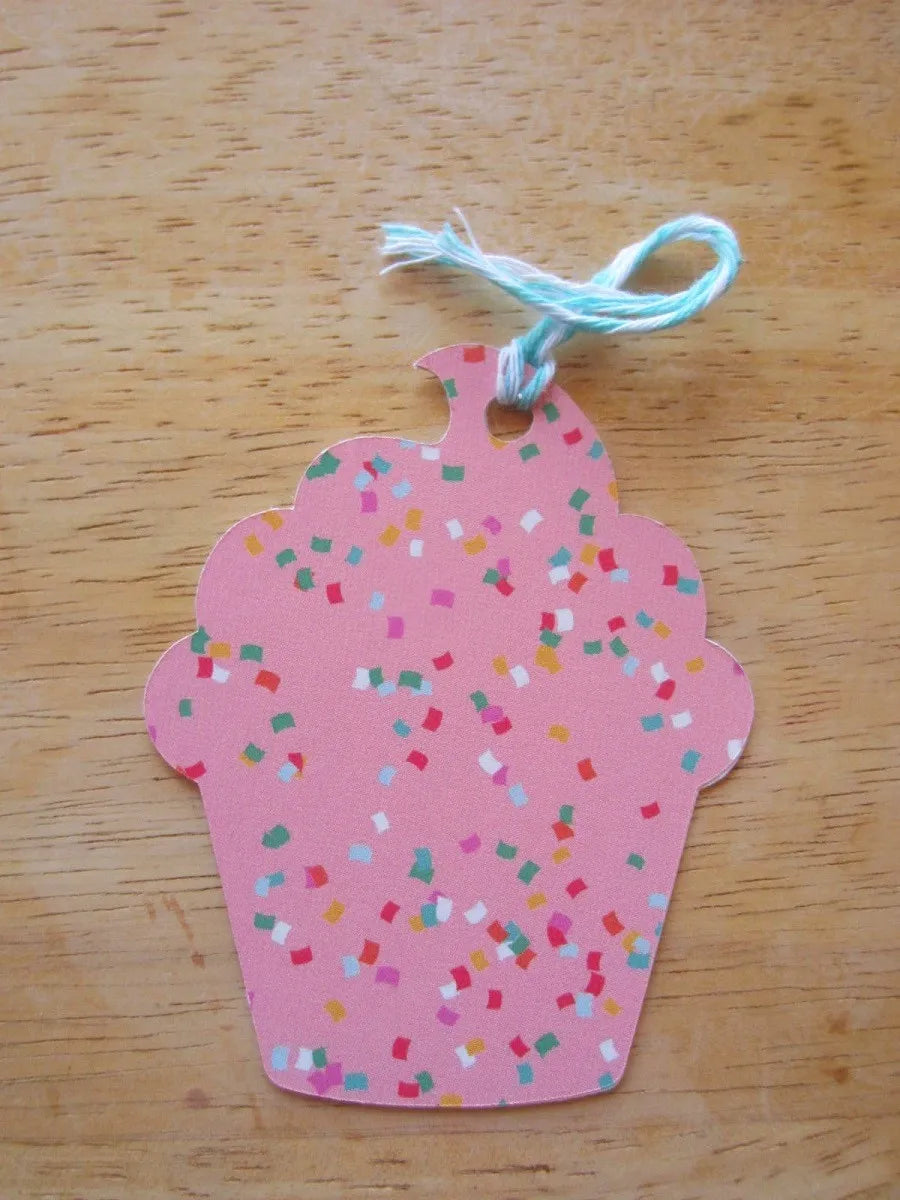 Pink Cupcake Gift Tags (Set of 6)