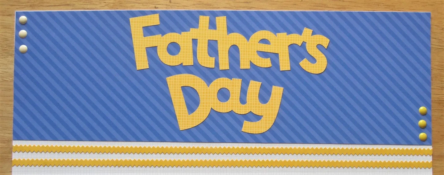 Father's Day Scrapbook Page