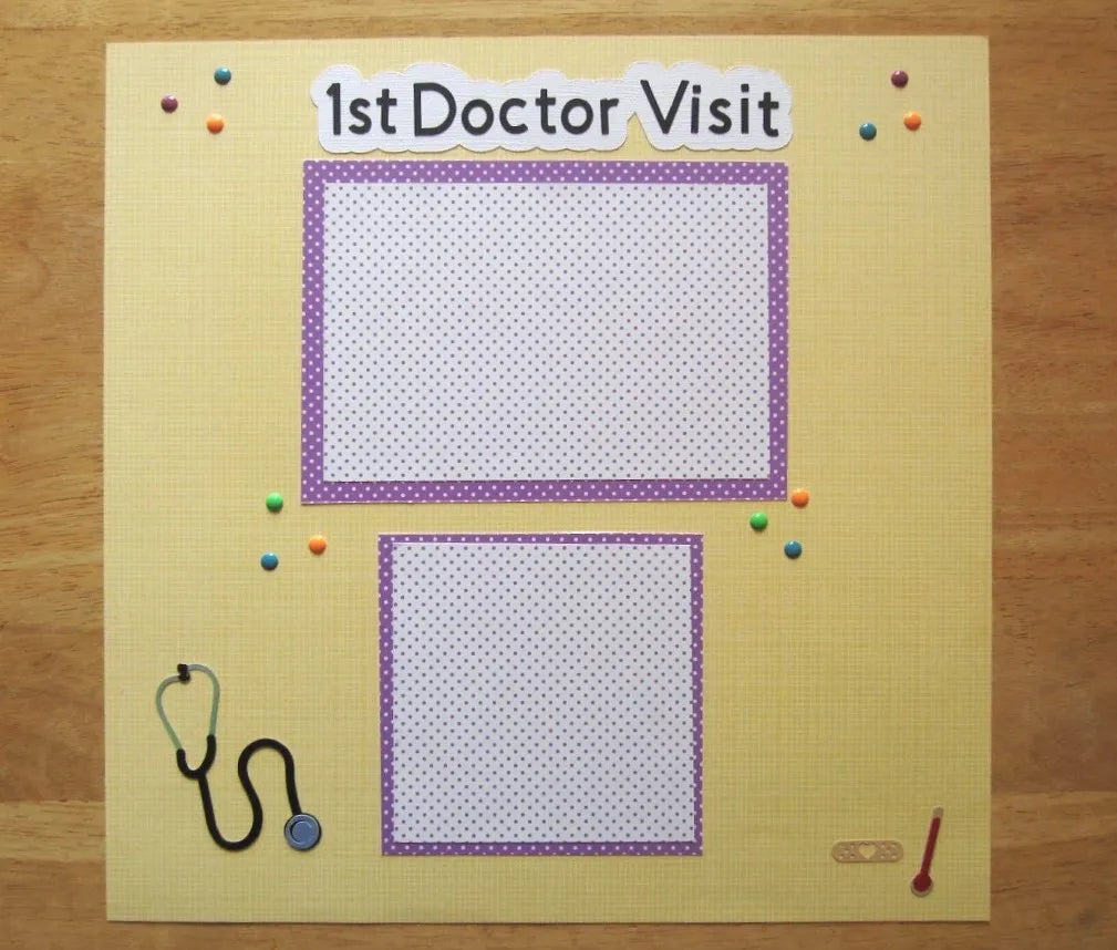 Doctor Visit Scrapbook Page