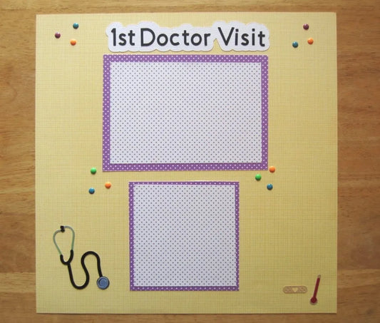 Doctor Visit Scrapbook Page