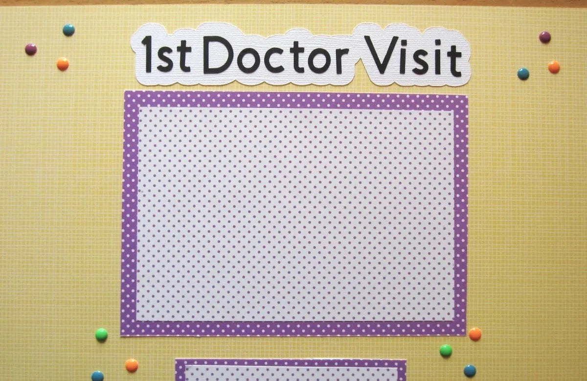 Doctor Visit Scrapbook Page