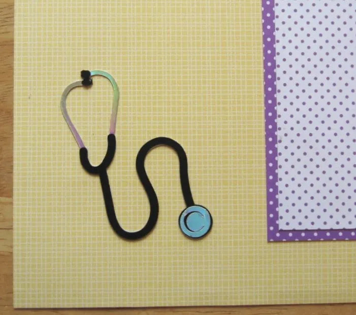 Doctor Visit Scrapbook Page