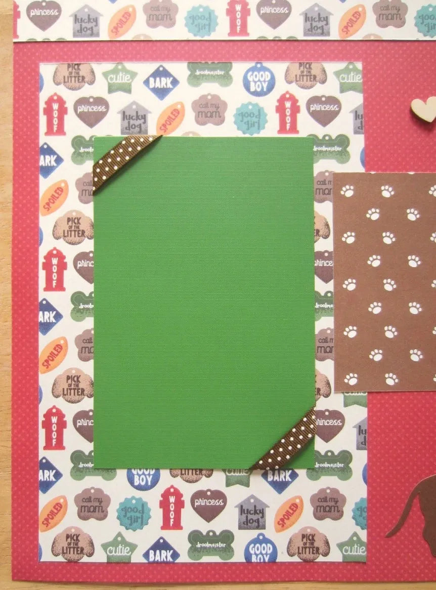 Dachshund Scrapbook Page