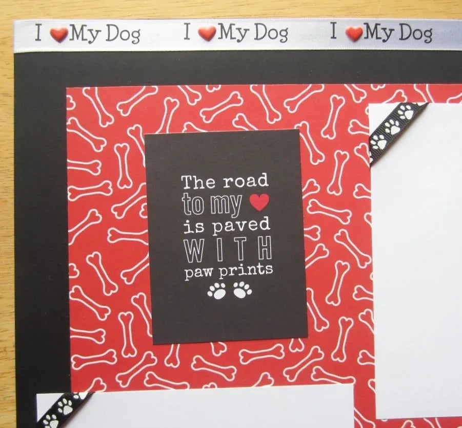 Black Lab Scrapbook Page