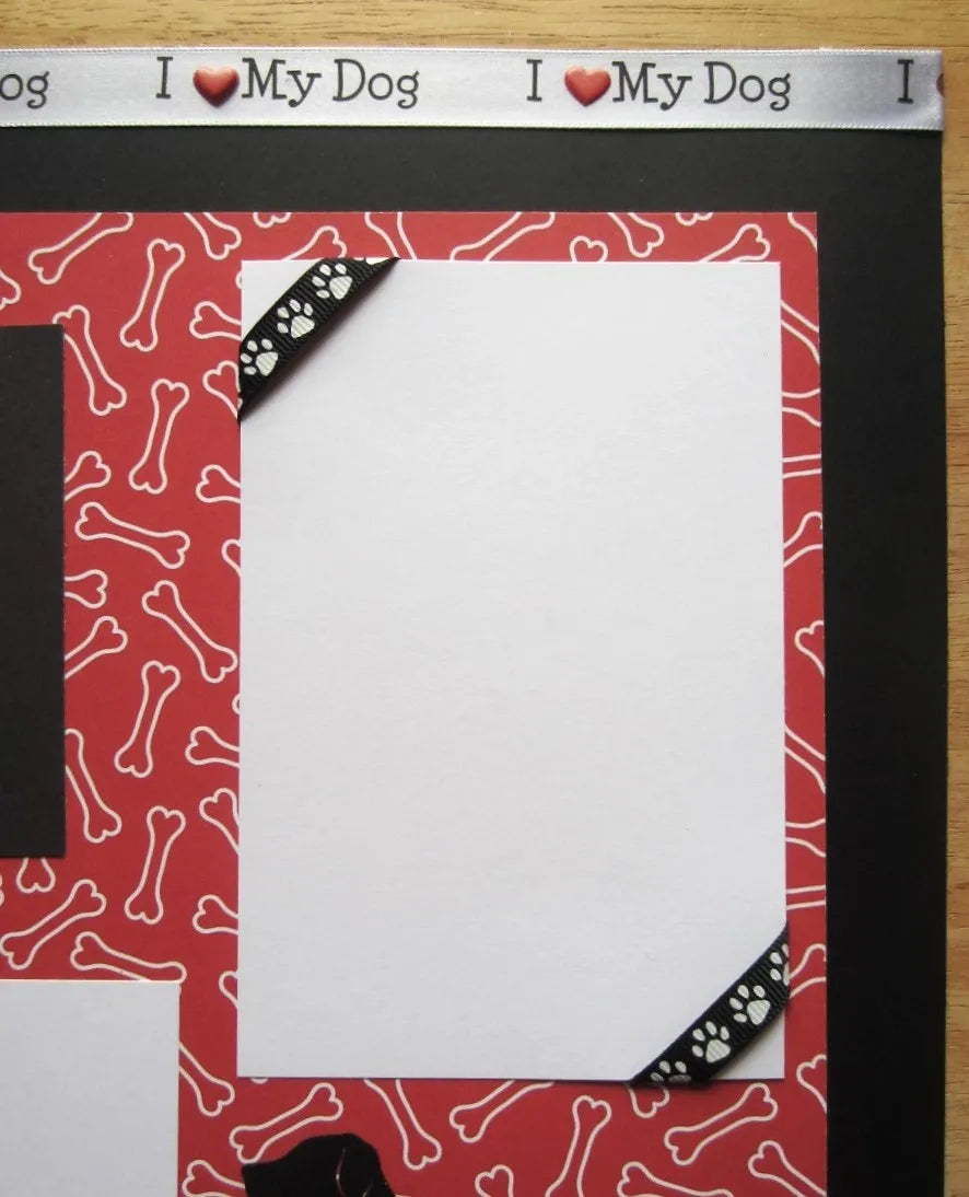 Black Lab Scrapbook Page