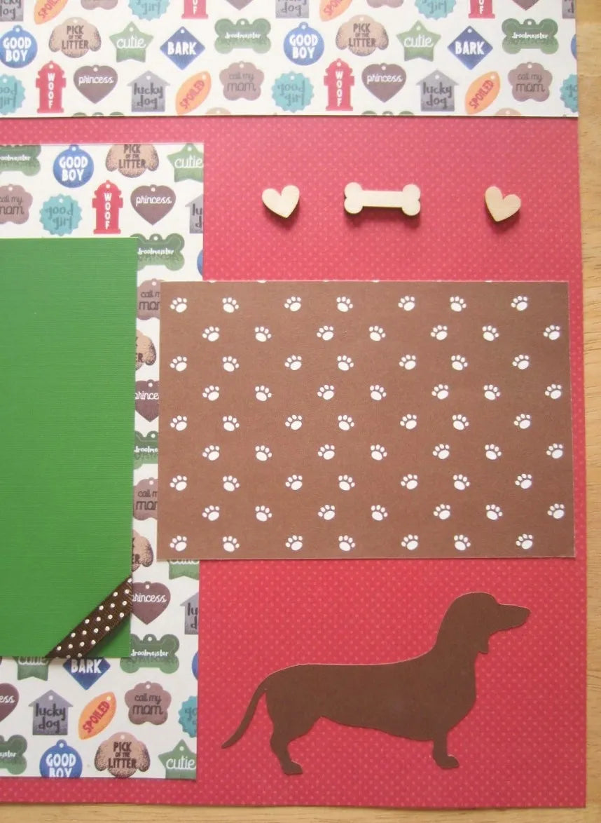 Dachshund Scrapbook Page