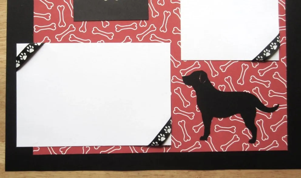 Black Lab Scrapbook Page