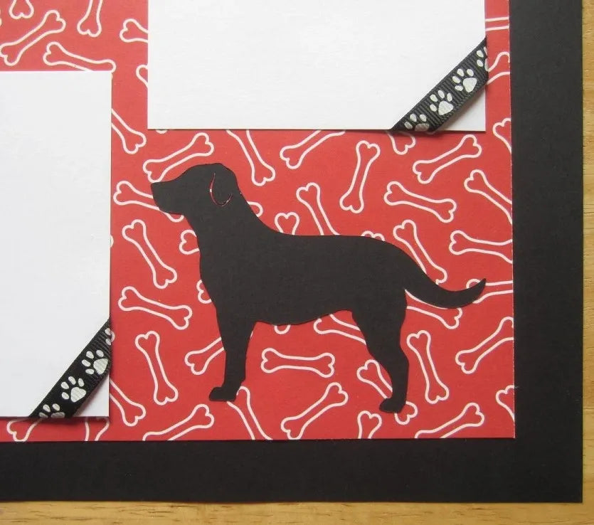 Black Lab Scrapbook Page