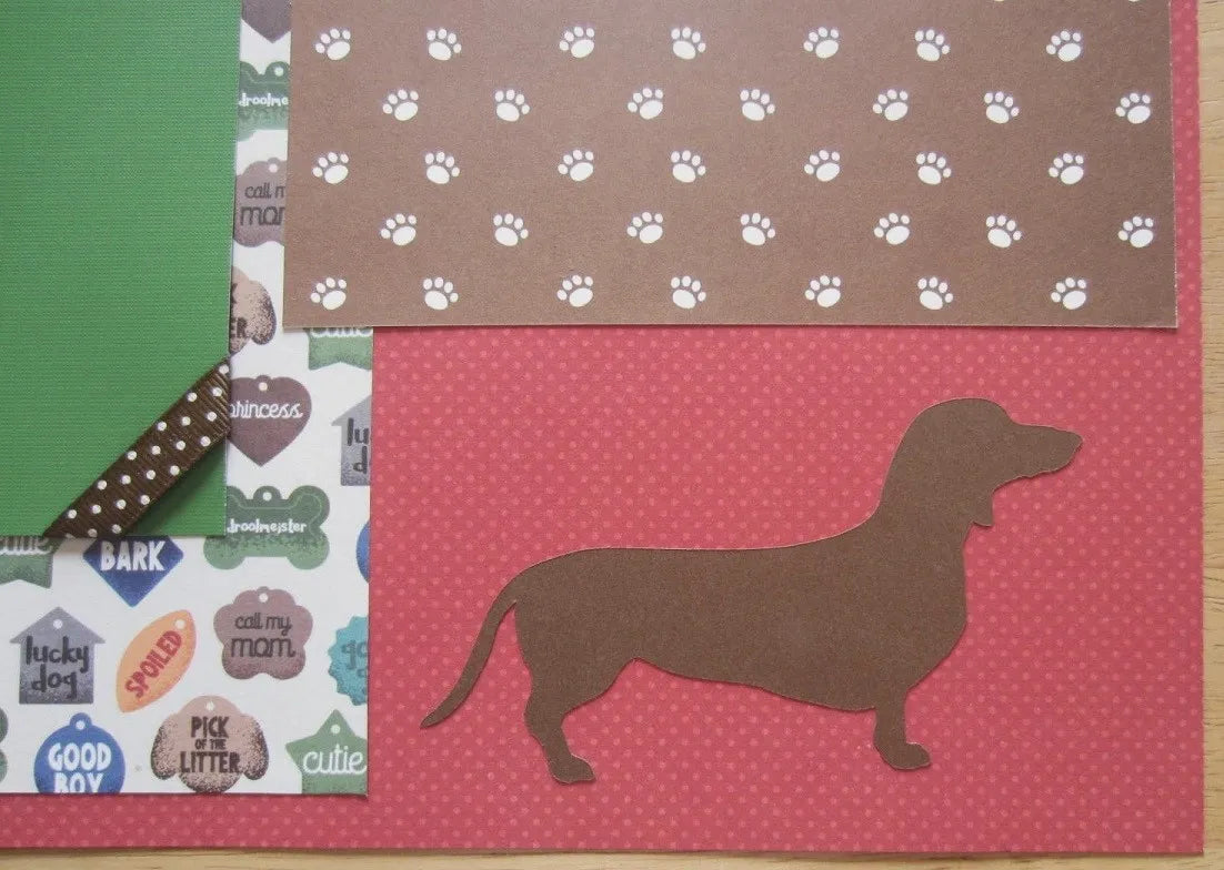 Dachshund Scrapbook Page