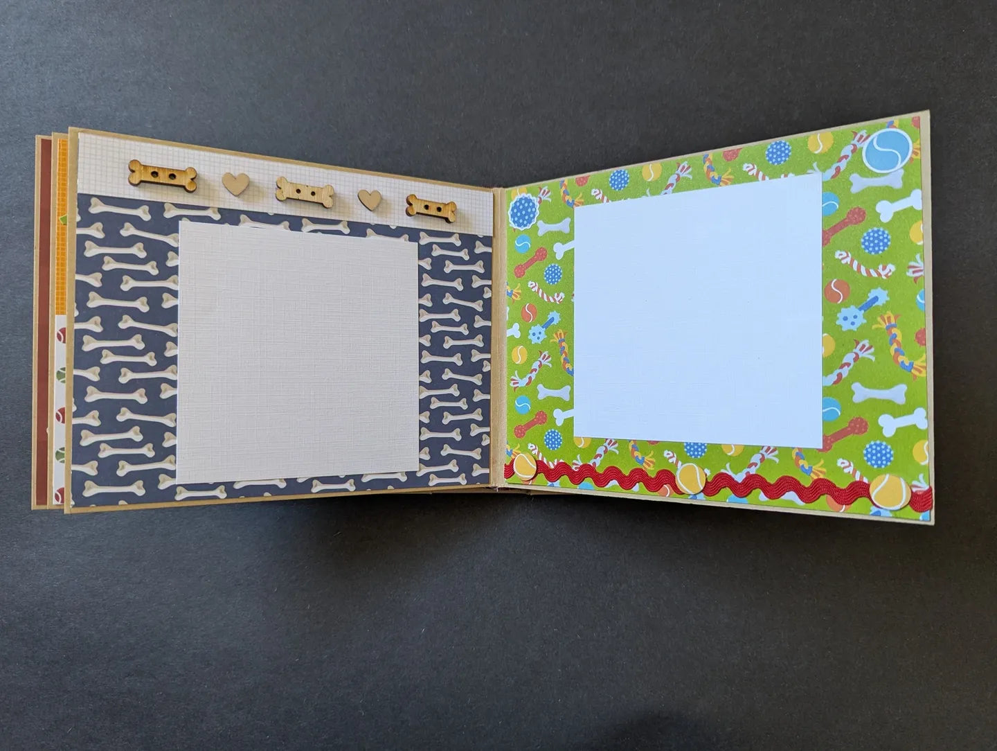 Premade Dog Mini Chipboard Album
