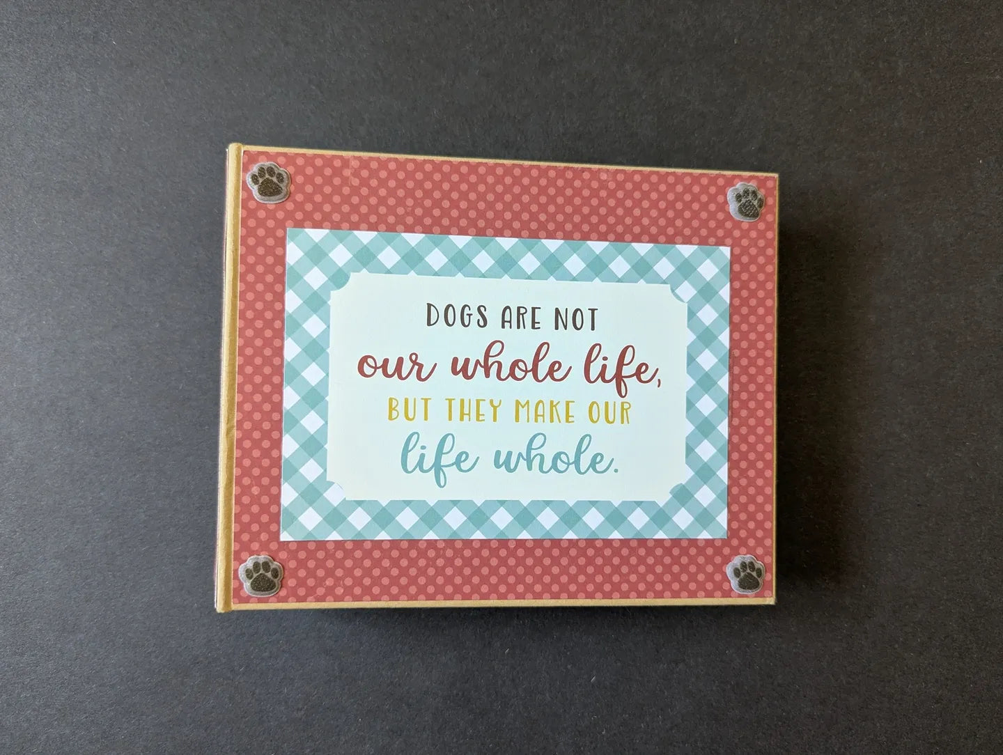 Premade Dog Mini Chipboard Album