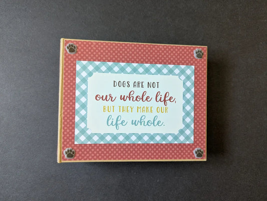 Premade Dog Mini Chipboard Album
