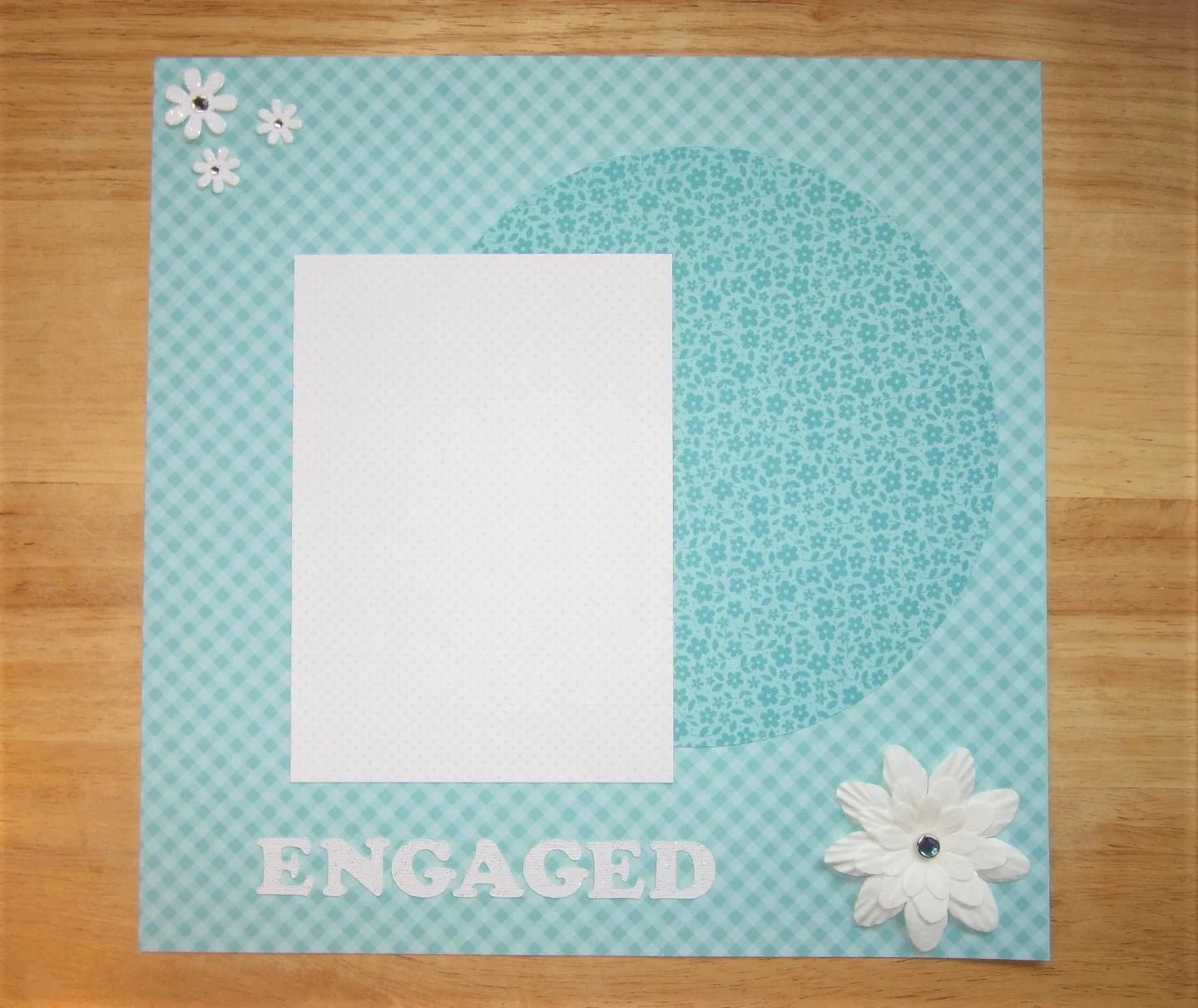 Engaged Scrapbook Page