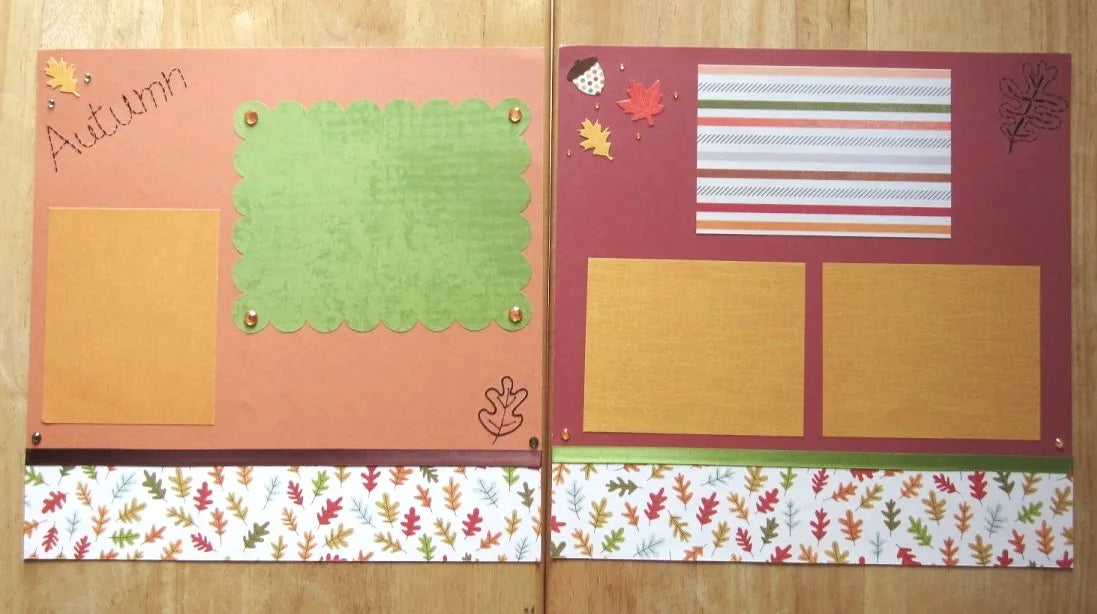 Autumn Scrapbook Pages