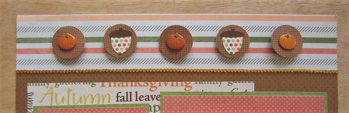 Thanksgiving Scrapbook Page