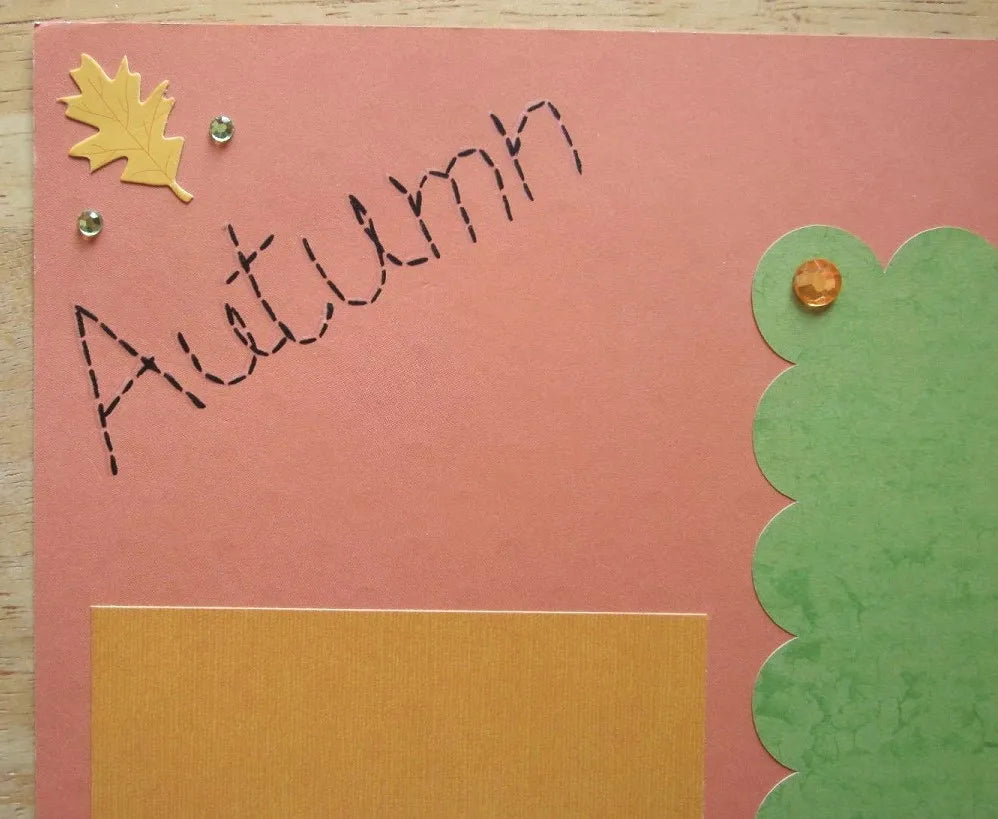 Autumn Scrapbook Pages