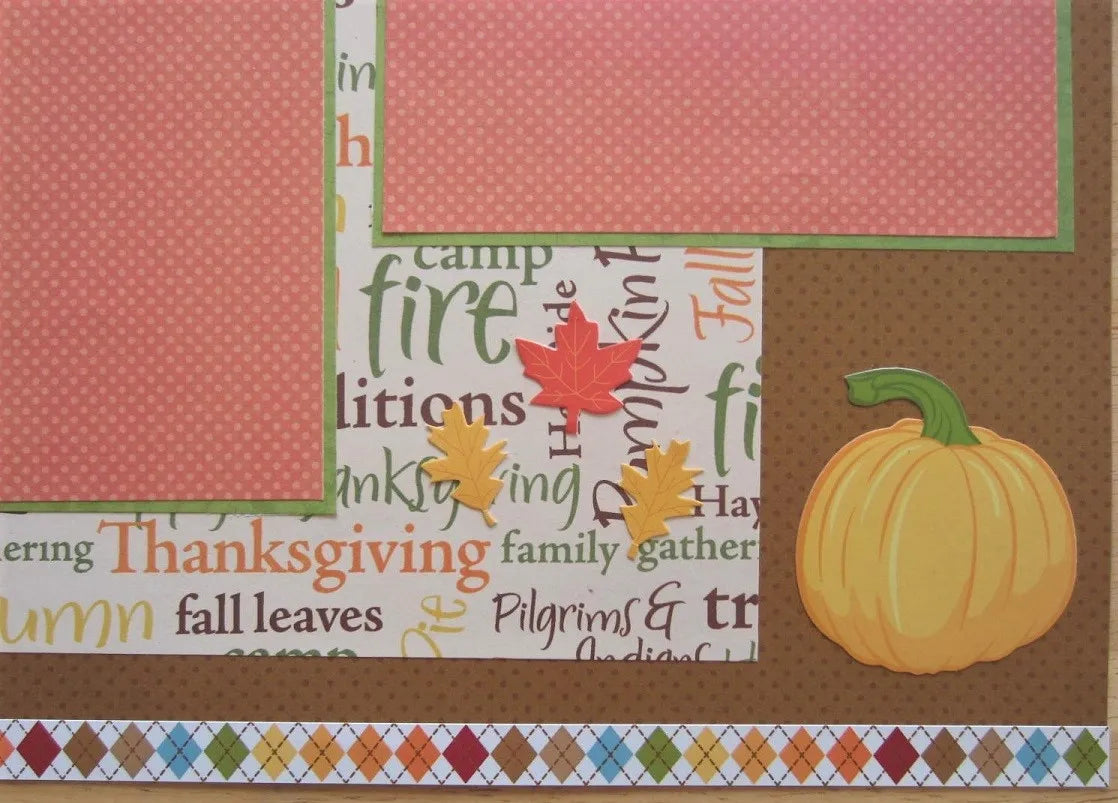 Thanksgiving Scrapbook Page