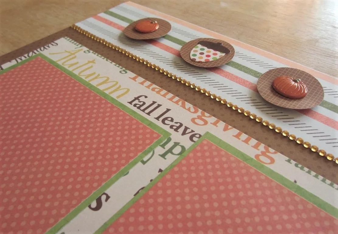 Thanksgiving Scrapbook Page