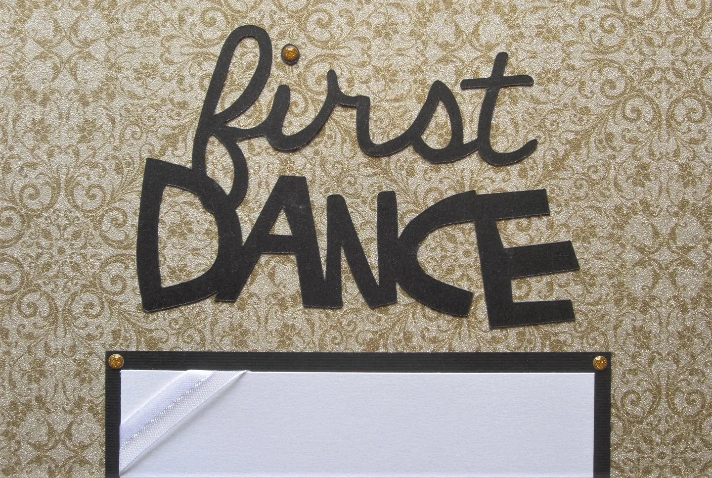 First Dance Scrapbook Page