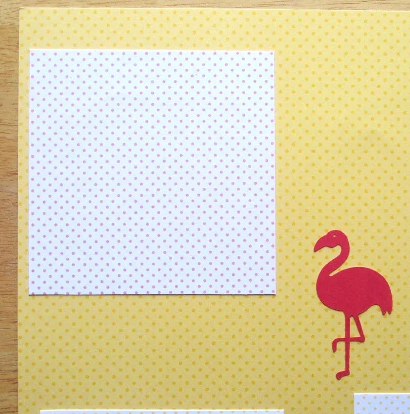Flamingo Scrapbook Page