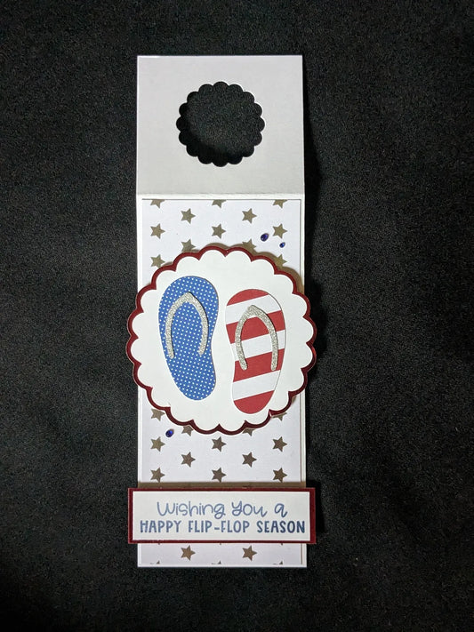 Flip Flop Bottle Gift Tag