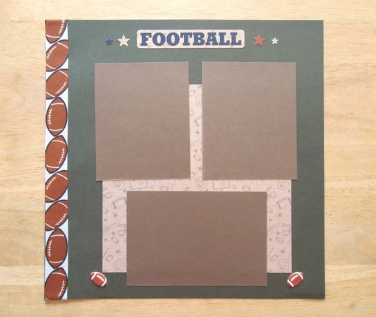 Football Scrapbook Page