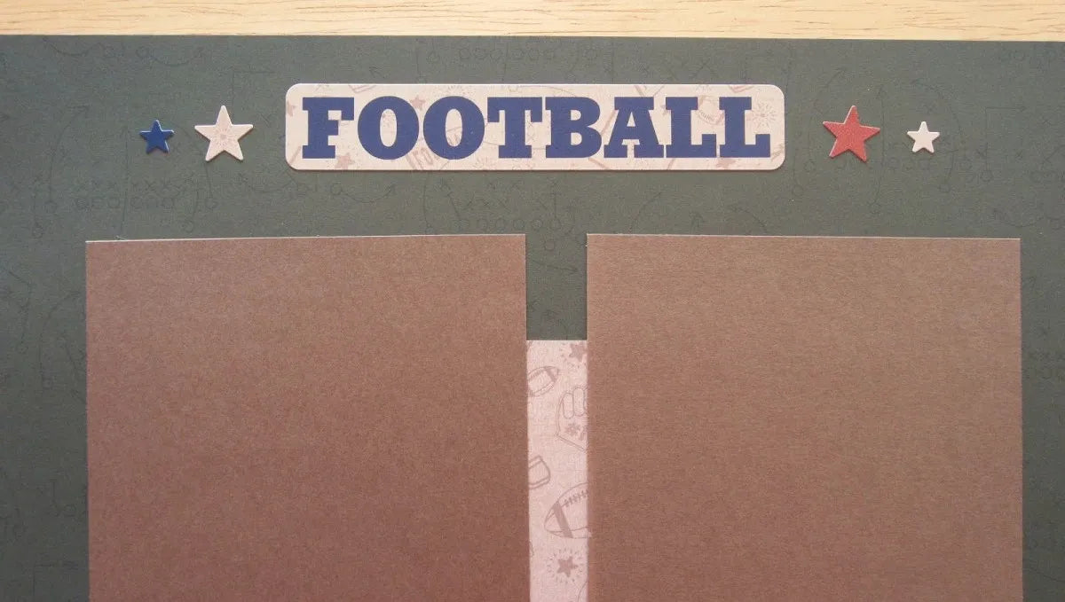 Football Scrapbook Page
