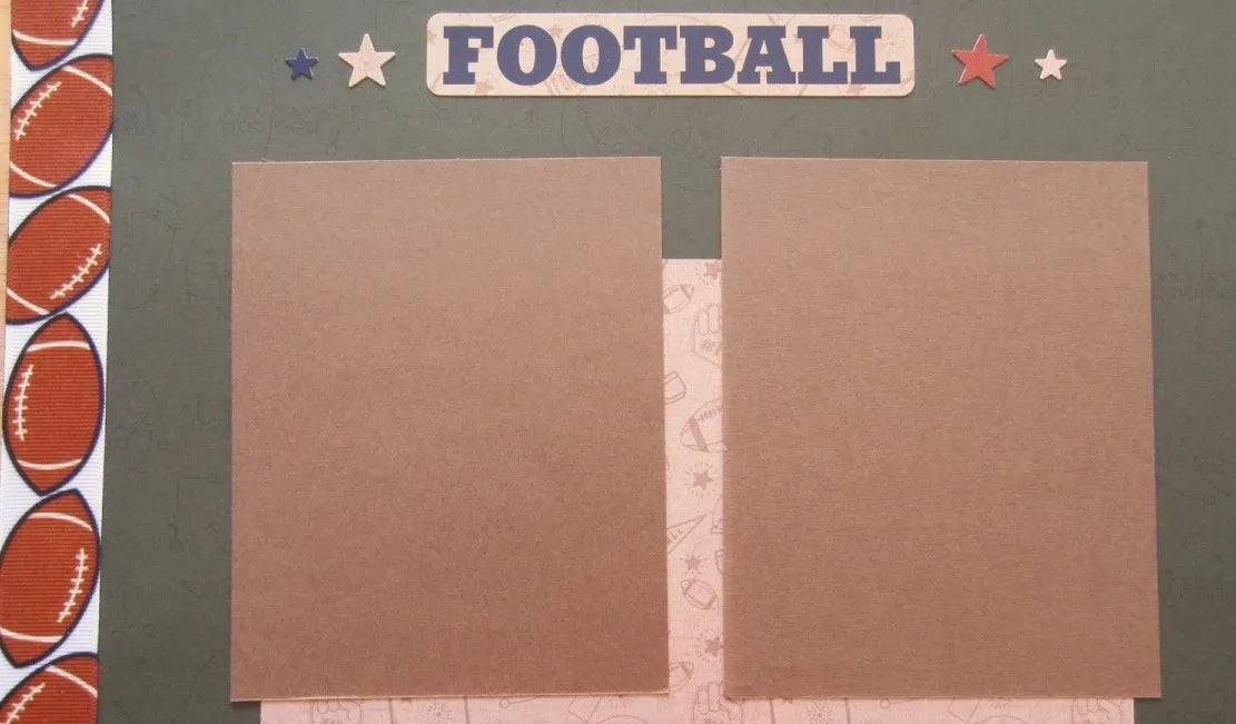 Football Scrapbook Page