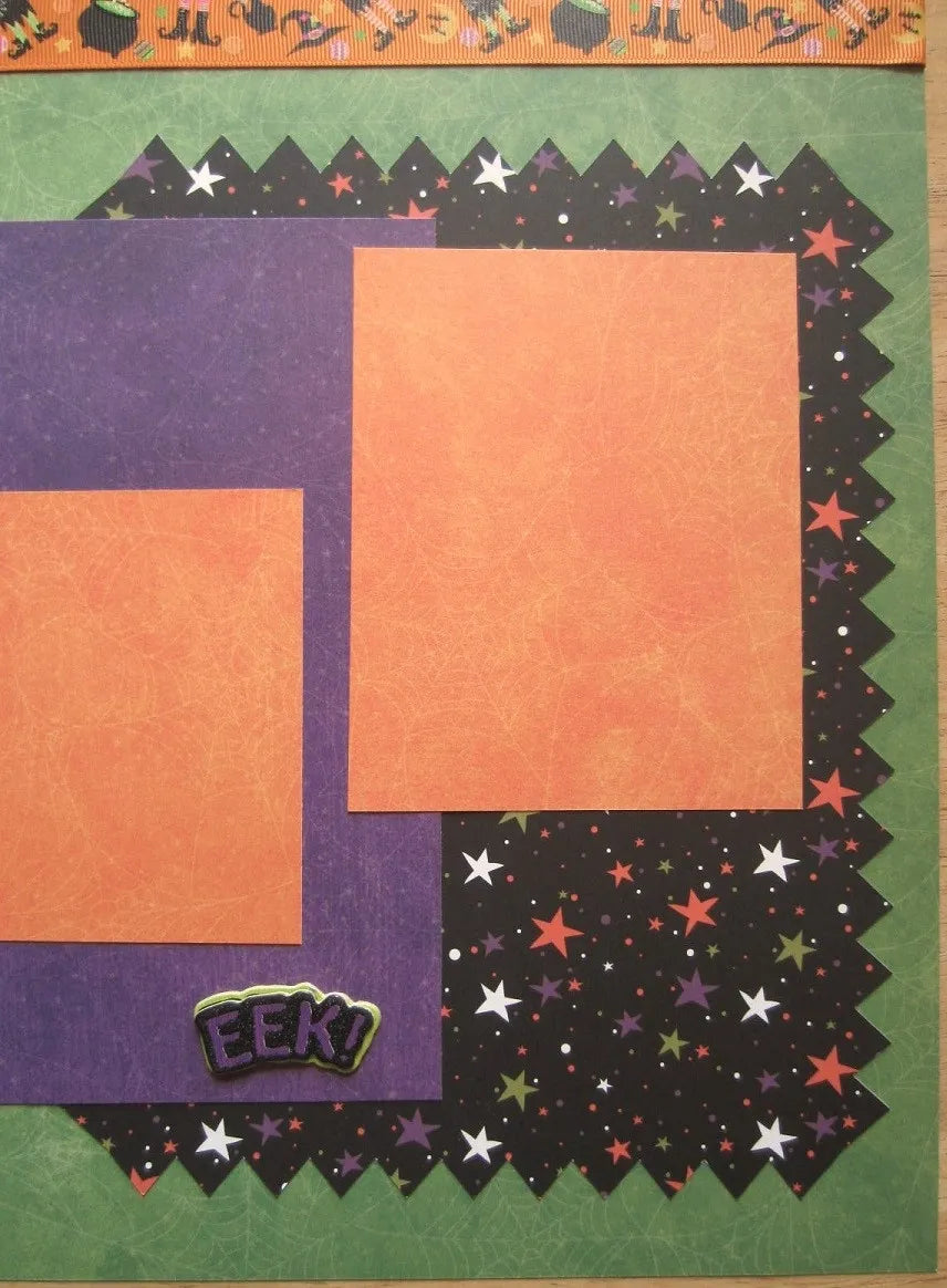 Halloween Scrapbook Pages