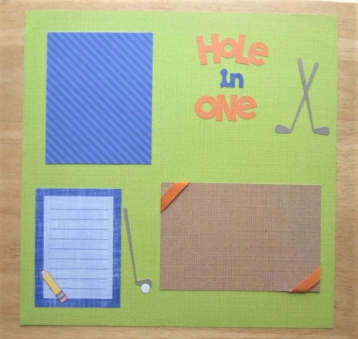 Golf/Mini Golf Scrapbook Pages