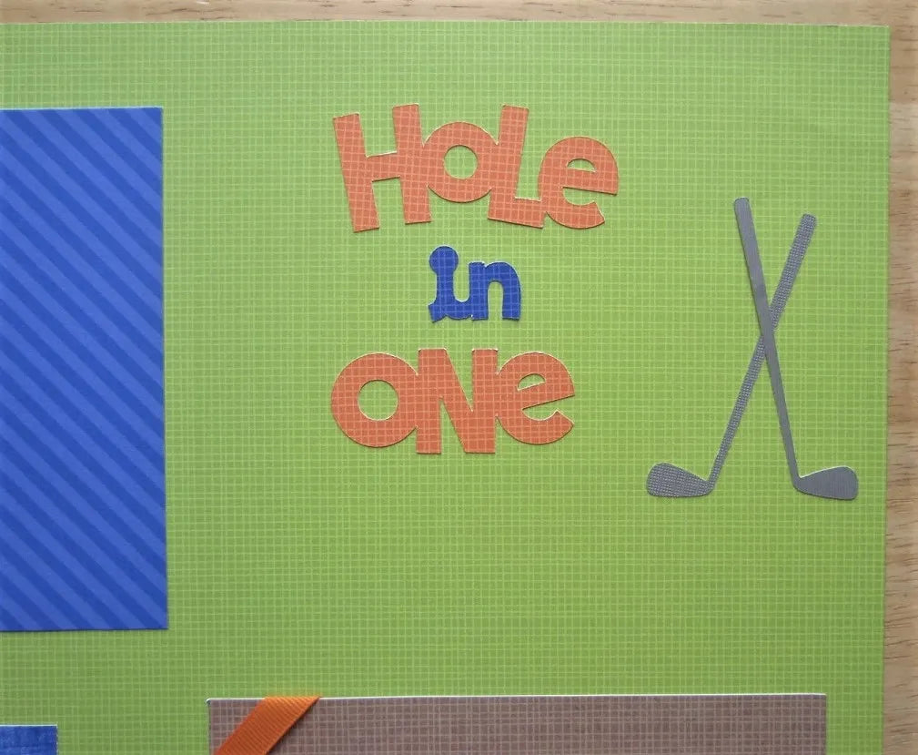 Golf/Mini Golf Scrapbook Pages