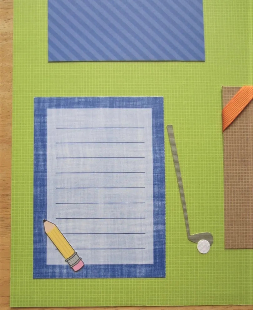 Golf/Mini Golf Scrapbook Pages