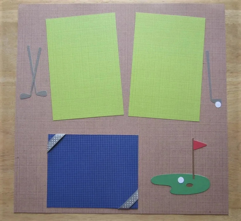 Golf/Mini Golf Scrapbook Pages