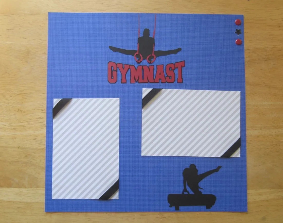 Gymnast Scrapbook Page