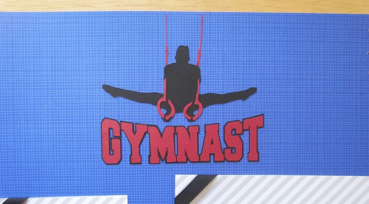 Gymnast Scrapbook Page