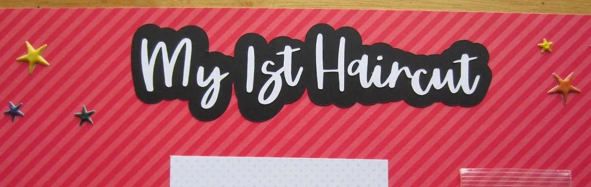 1st Haircut Scrapbook Page