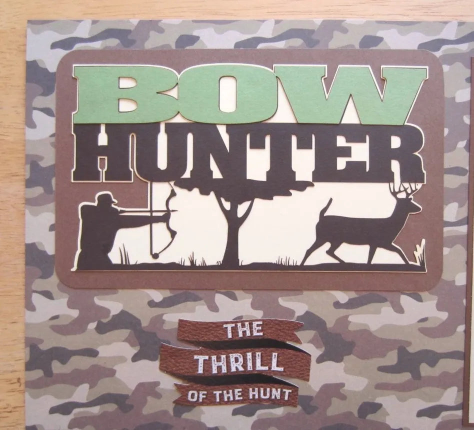 Bow Hunter Scrapbook Page