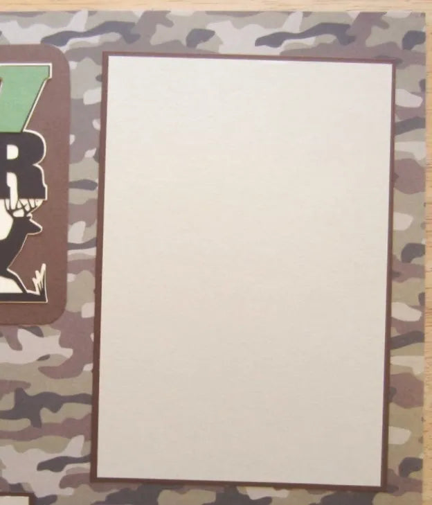 Bow Hunter Scrapbook Page