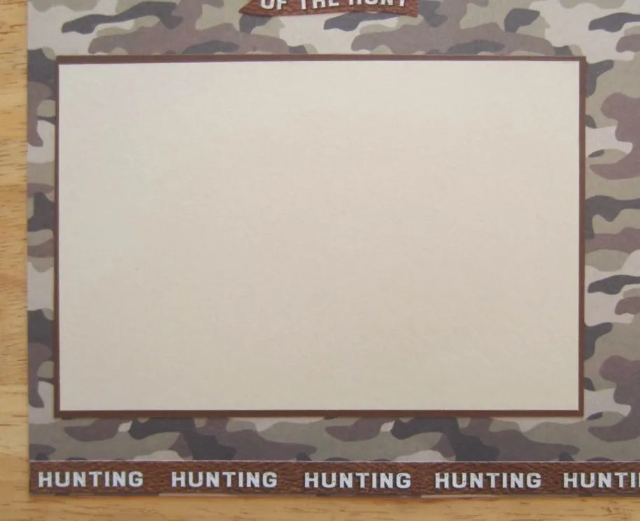 Bow Hunter Scrapbook Page
