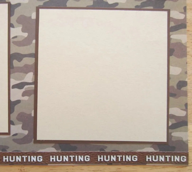 Bow Hunter Scrapbook Page