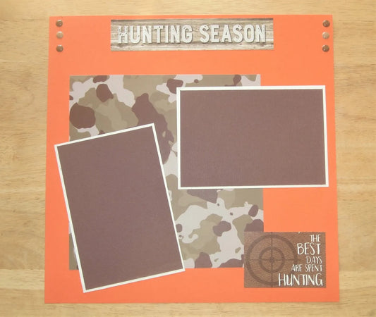 Hunting Scrapbook Page