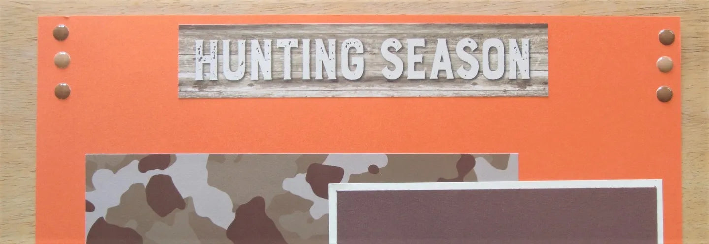 Hunting Scrapbook Page