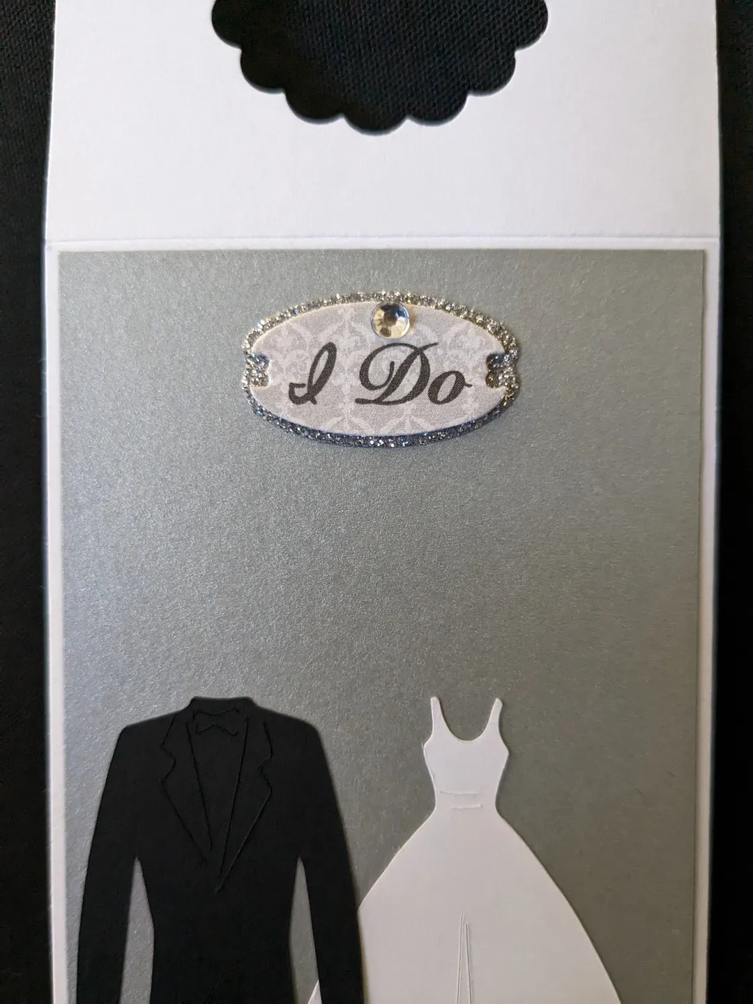 Bride and Groom Wedding Bottle Gift Tag