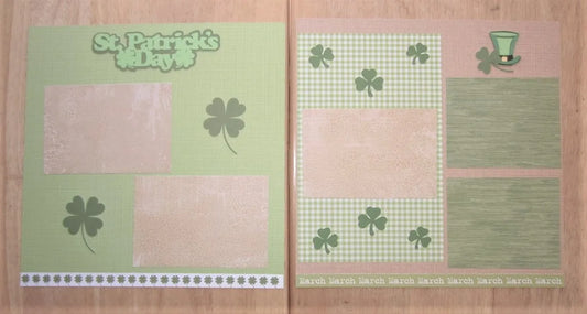 St. Patrick's Day Scrapbook Pages