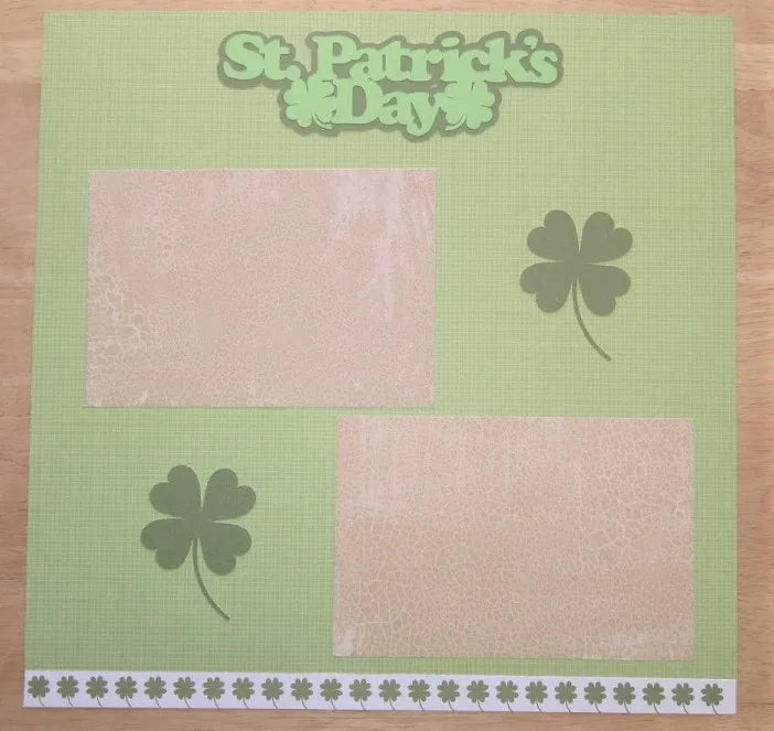 St. Patrick's Day Scrapbook Pages